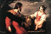 STROZZI, Bernardo Christ and the Samaritan Woman xdg USA oil painting artist